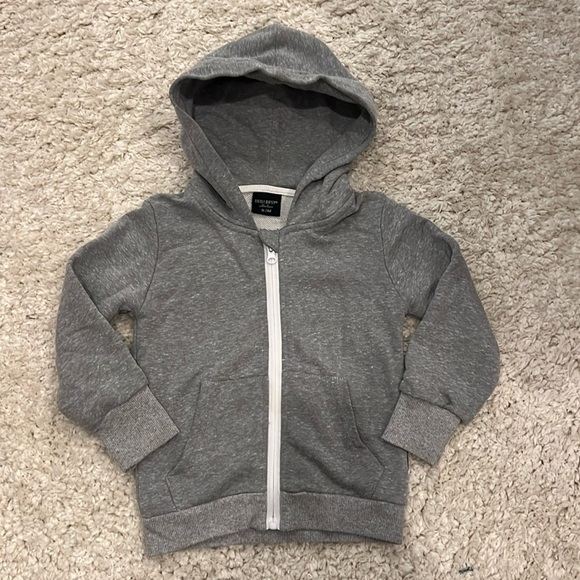 Little Bipsy 18-24 heathered gray zip up sweatshirt in excellent used condition - Picture 1 of 4